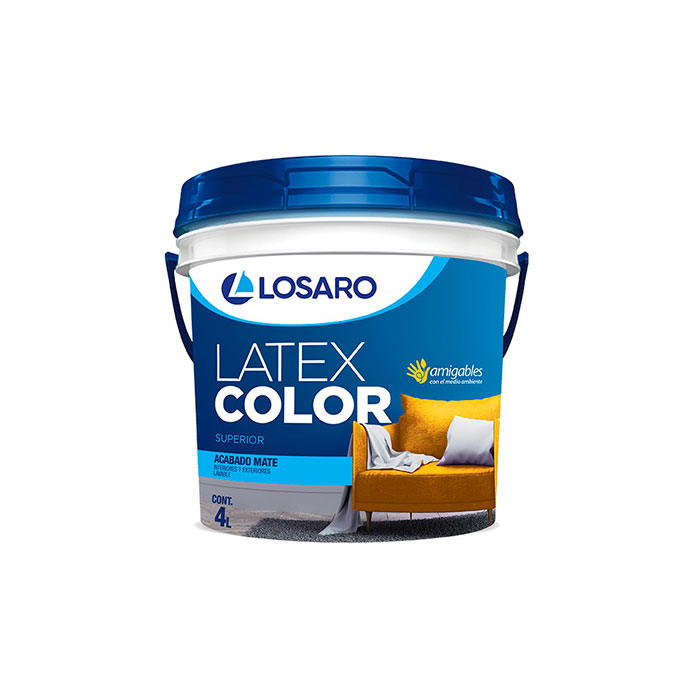 Latex LOSARO Blanco balde 4 L
